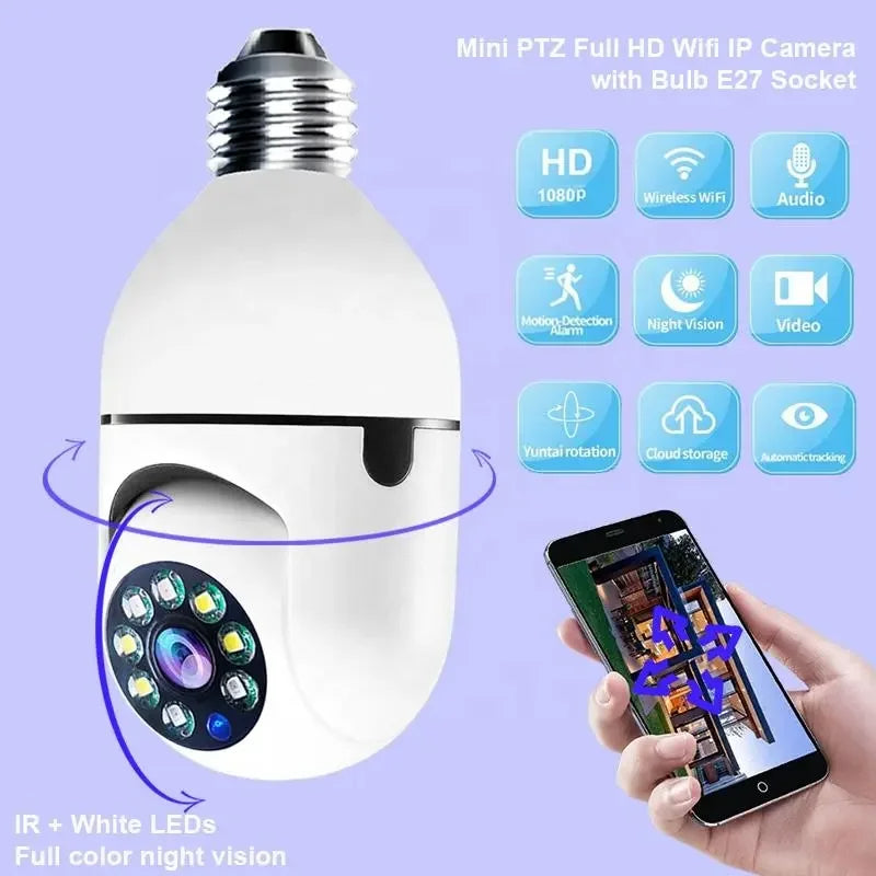 Robot Bulb Cam Security Camera