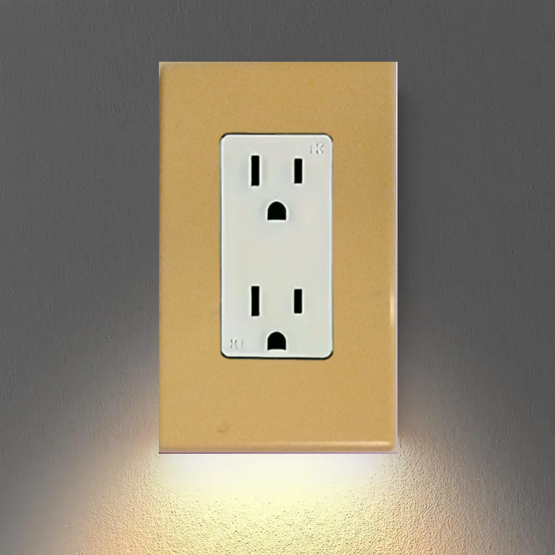 Snap On Square Nightlight Outlet